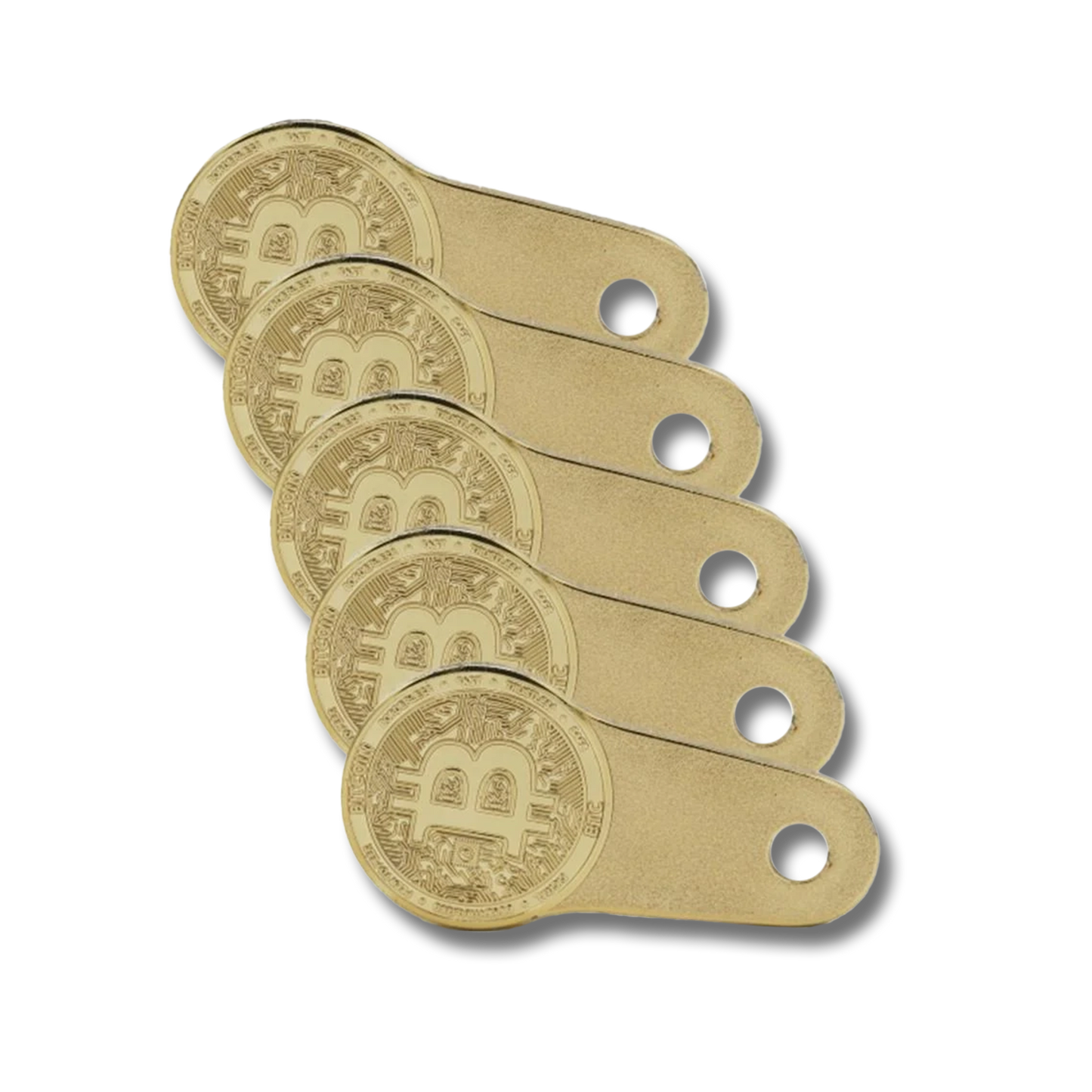 Bitcoin Einkaufswagenchip (5er-Set)