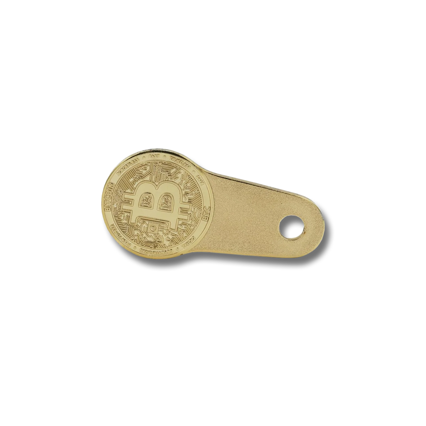 Bitcoin Einkaufswagenchip (Messing)