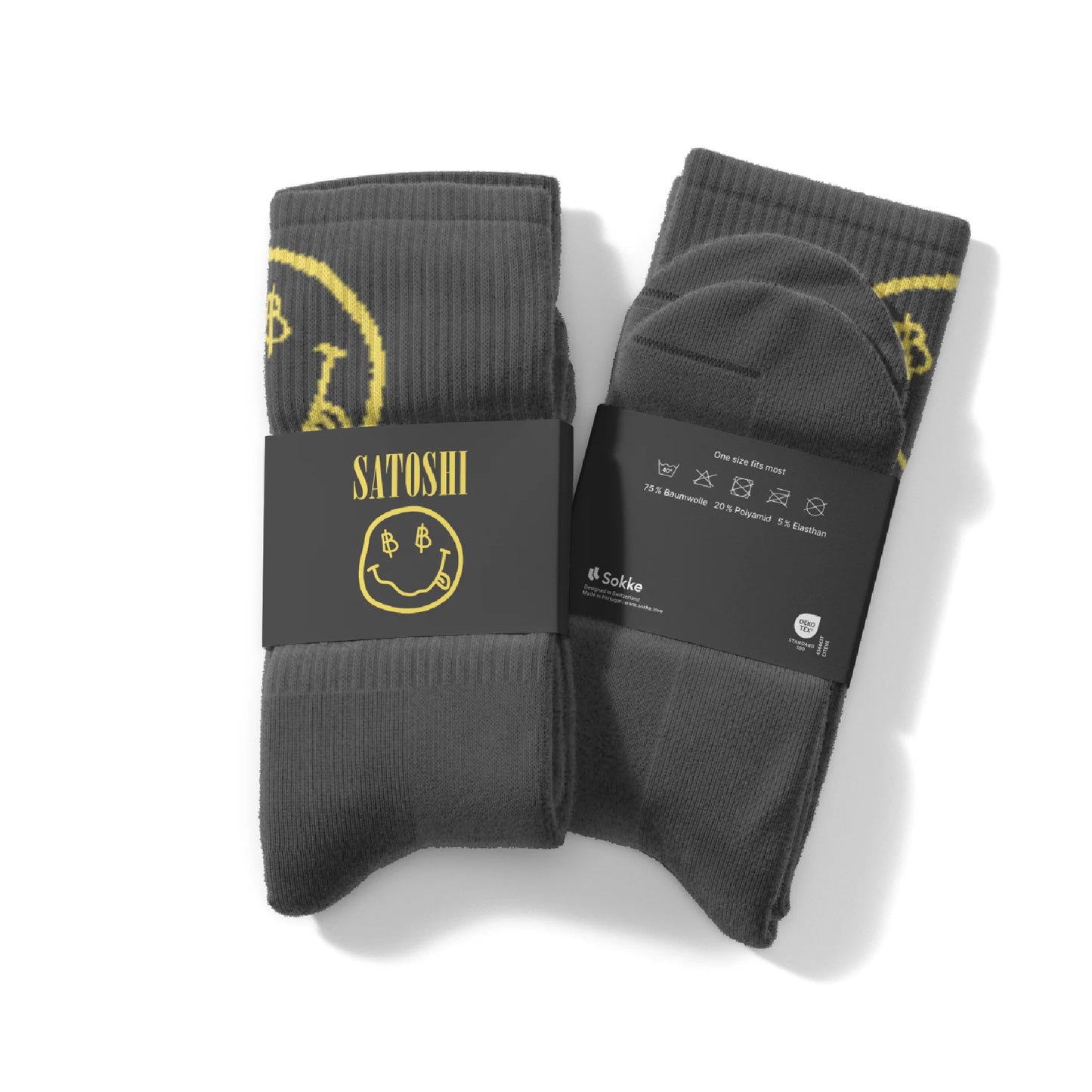 Satoshi Socken schwarz