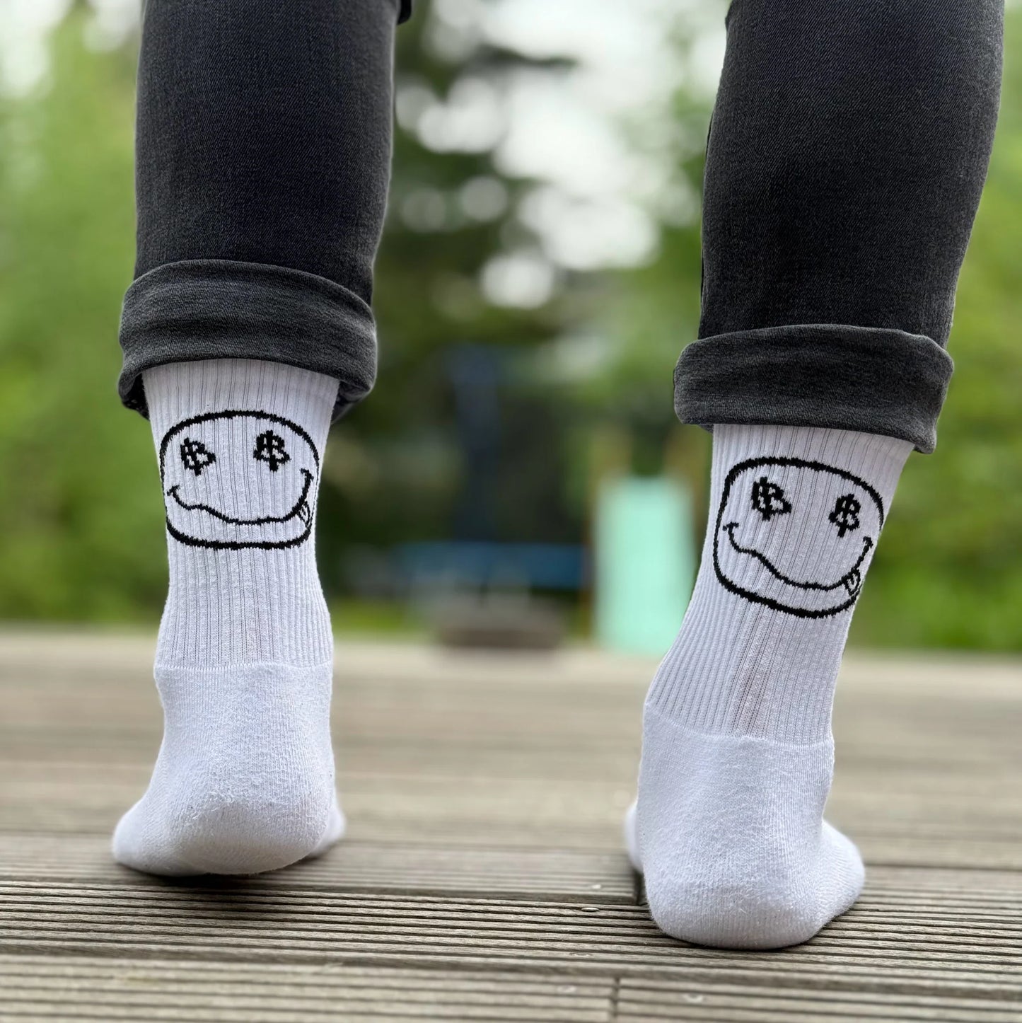 Satoshi Socken weiß
